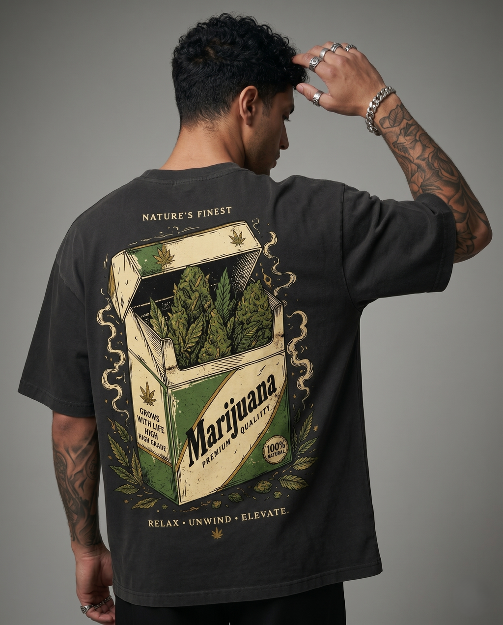 4:20 Marijuana Oversized Tee