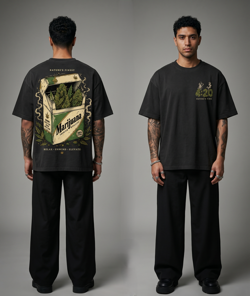 4:20 Marijuana Oversized Tee